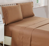 Bed Sheet Set 1800 Microfiber Wrinkle Stain and Fade Resistant Hypoallergenic Deep Pocket 6 Piece