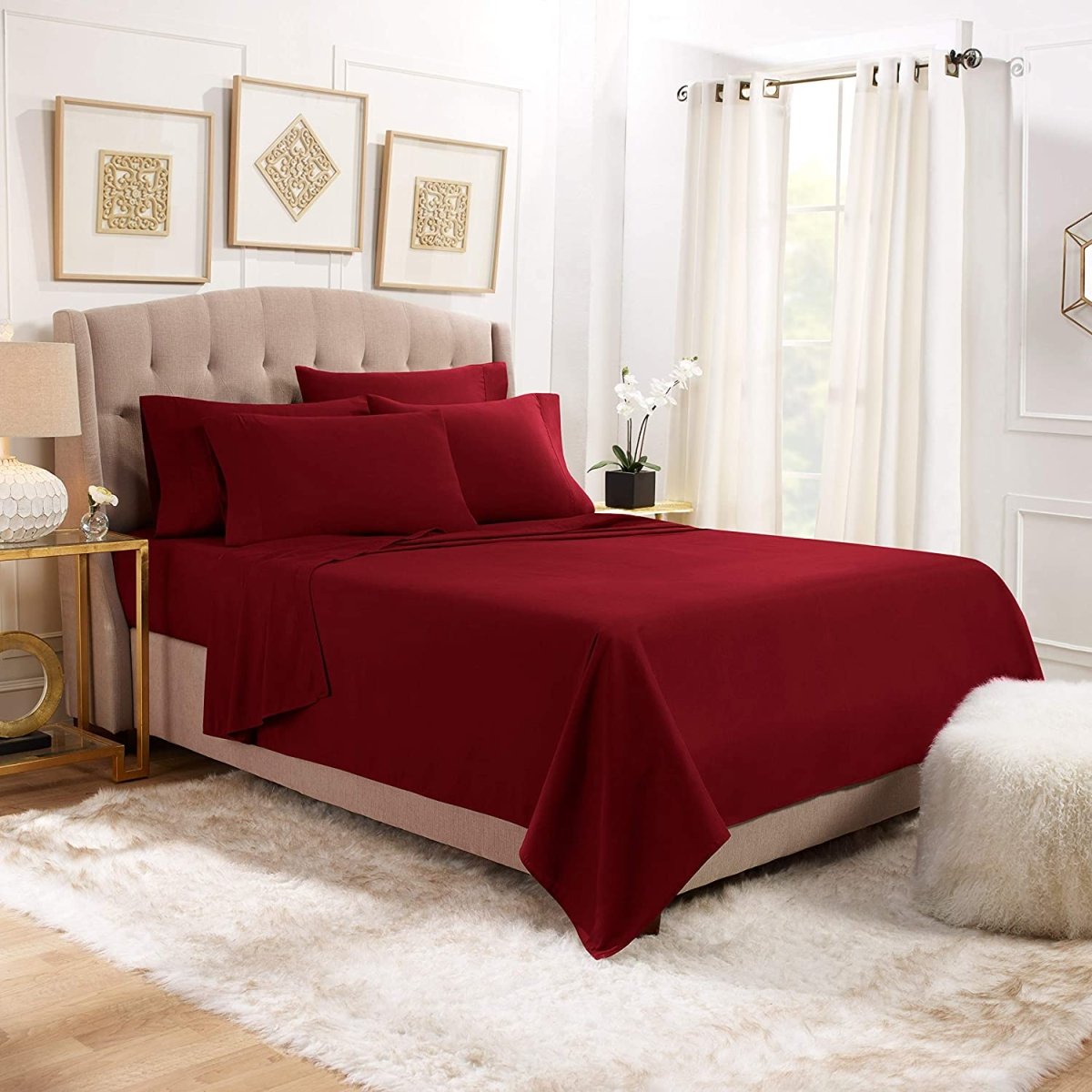 Deep Pocket Hypoallergenic Bedding 6 Piece Set - Anna's Linens