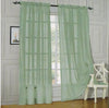 Window Curtains 2-Piece Sheer Panel with 2 inch Rod Pocket - Anna's Linens Store