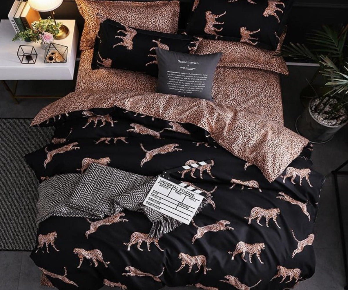 Duvet Cover Leopard Printing Bedding Set - Anna's Linens