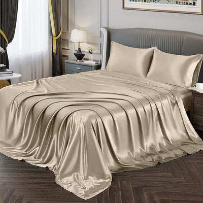 Satin Silky Soft 4 pcs Bed Sheets Set - Anna's Linens Store