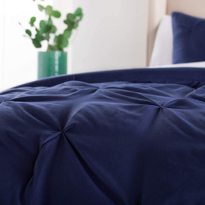 Navy Pinch Pleat