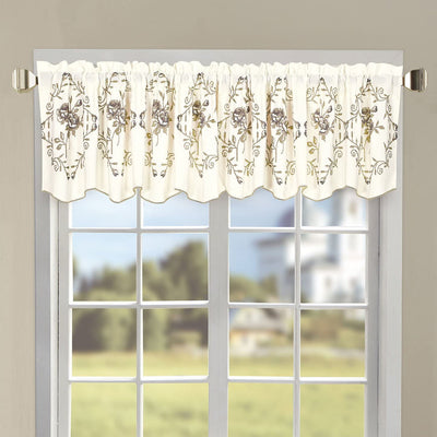 Classic Embroidery Valance 60" x 19" - Anna's Linens Store