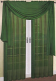 Window Curtains 2-Piece Sheer Panel with 2 inch Rod Pocket - Anna's Linens Store