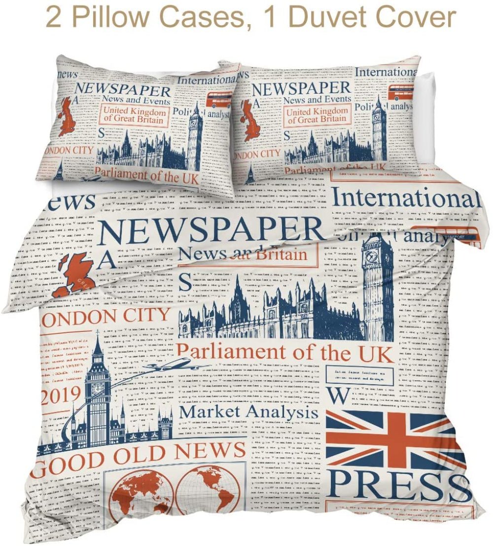 Eiffel Tower France Bedding Comforter Cover 3 pcs Duvet Cover Set - Anna's Linens
