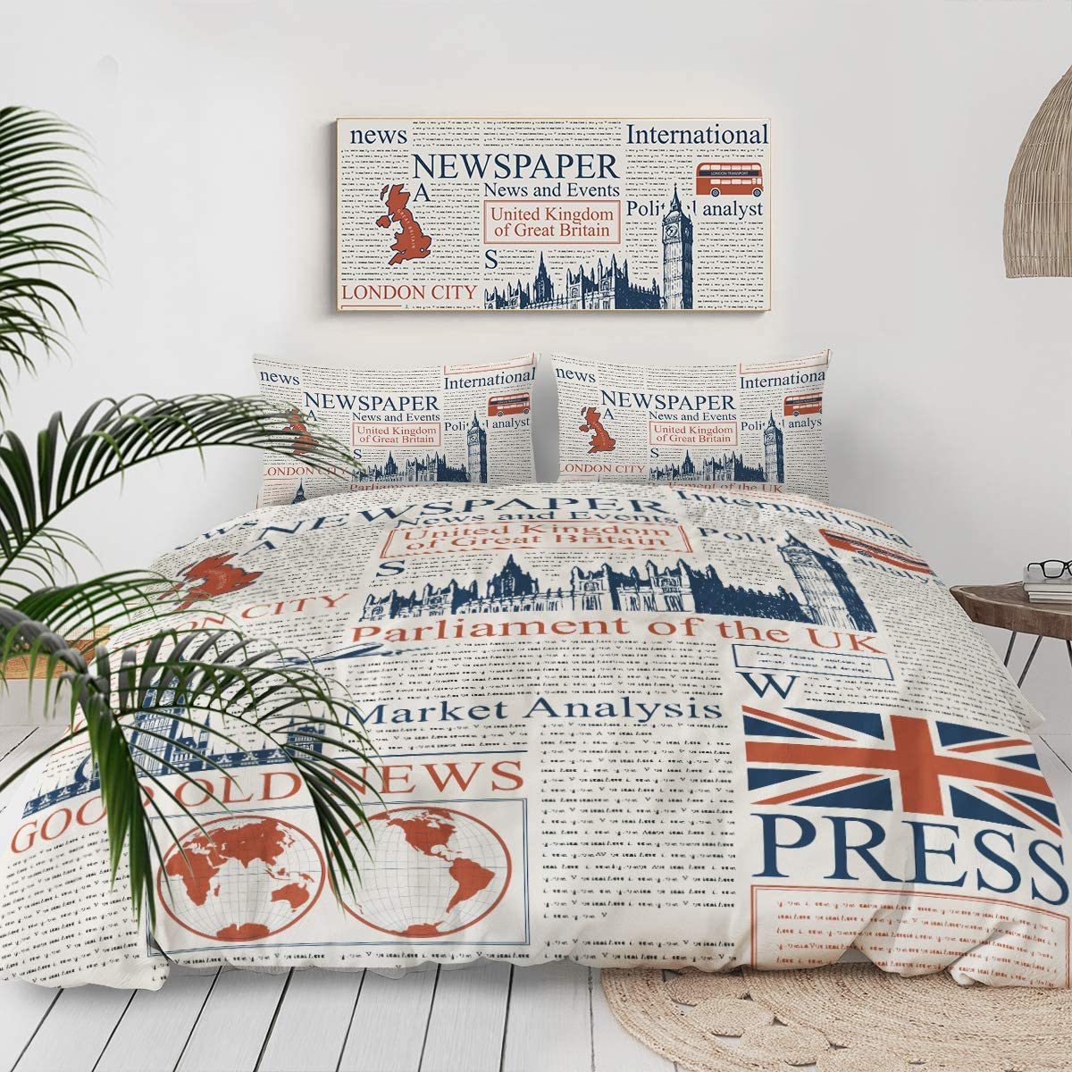 Eiffel Tower France Bedding Comforter Cover 3 pcs Duvet Cover Set - Anna's Linens