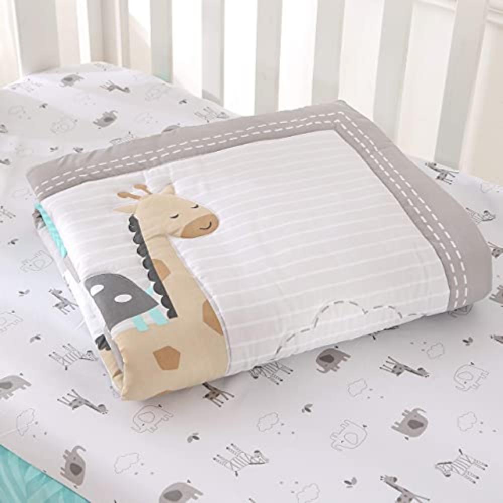 Elephant Zebra Baby 3 Piece Crib Bedding Set - Anna's Linens