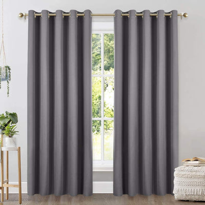 Set of 2 Blackout Window Curtain Treatment Thermal Insulated Drapery Panels - Anna's Linens Store