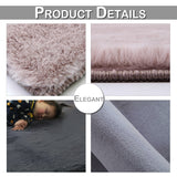 Fluffy Rug Large Area Mat Faux Fur Rug - Anna's Linens Store