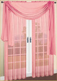 Window Curtains 2-Piece Sheer Panel with 2 inch Rod Pocket - Anna's Linens Store