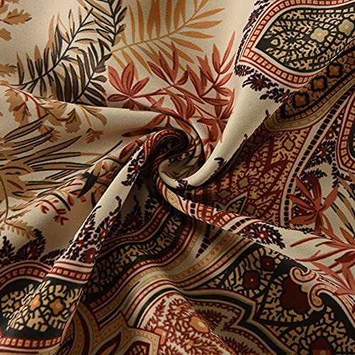 Floral Design Window Drapes Grommet Room Darkening Blackout Curtains - Anna's Linens