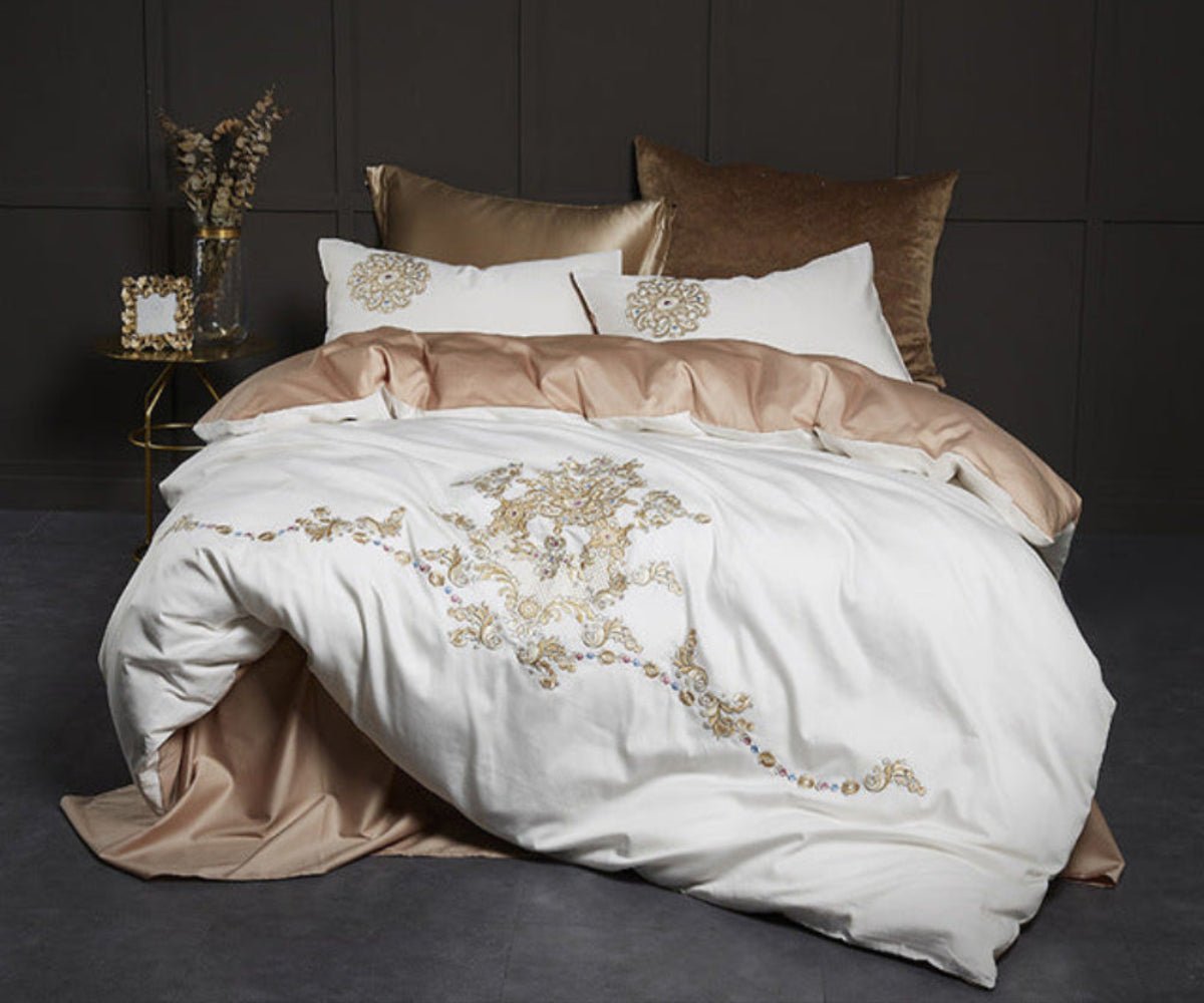 Floral Soft Comfortable Bamboo Fiber Duvet Cover Bedding Set - Anna's Linens