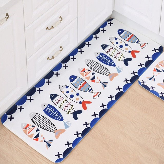 Home Entrance Flannel Doormat Modern Kitchen Mat Bath Carpet Floor Mat - Anna's Linens