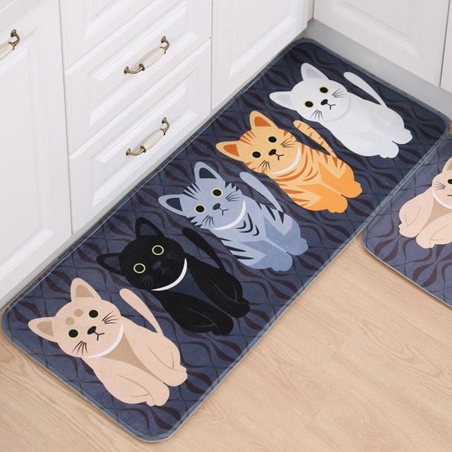 Home Entrance Flannel Doormat Modern Kitchen Mat Bath Carpet Floor Mat - Anna's Linens