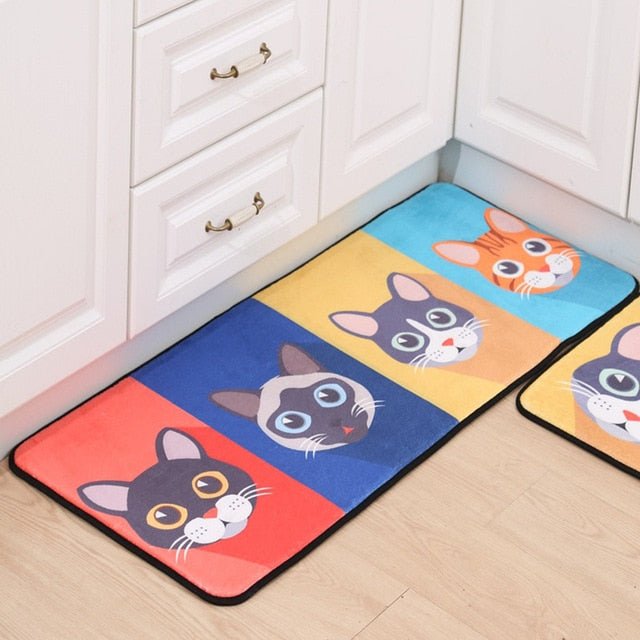 Home Entrance Flannel Doormat Modern Kitchen Mat Bath Carpet Floor Mat - Anna's Linens