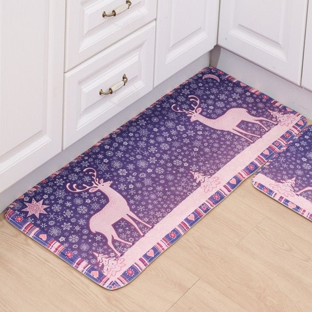 Home Entrance Flannel Doormat Modern Kitchen Mat Bath Carpet Floor Mat - Anna's Linens