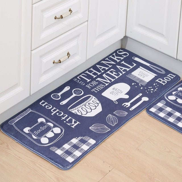 Home Entrance Flannel Doormat Modern Kitchen Mat Bath Carpet Floor Mat - Anna's Linens