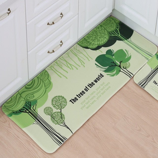 Home Entrance Flannel Doormat Modern Kitchen Mat Bath Carpet Floor Mat - Anna's Linens
