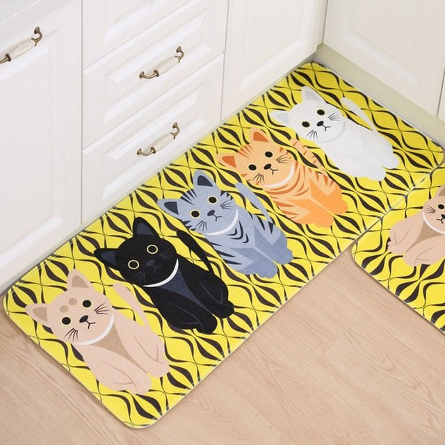 Home Entrance Flannel Doormat Modern Kitchen Mat Bath Carpet Floor Mat - Anna's Linens