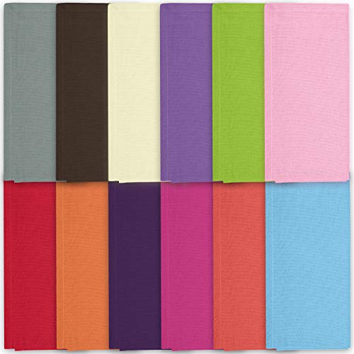 Kitchen Cotton Dinner Napkins Cloth Oversized Bulk Linens Set of 12 - Anna's Linens