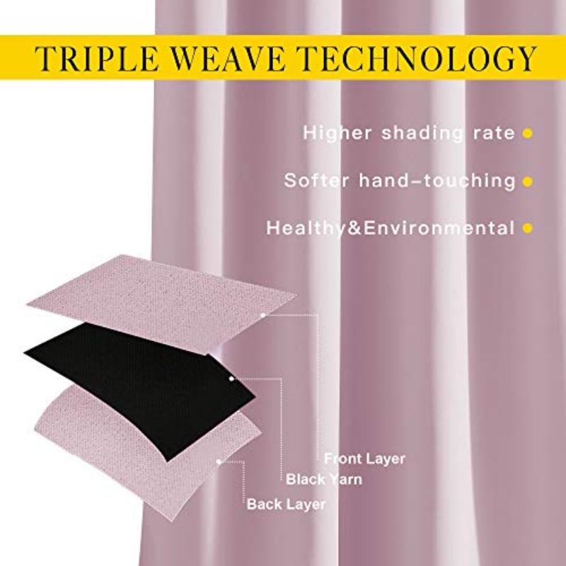 Light Blocking Curtain Room Darkening Drapes 52" W x 120" L - Anna's Linens