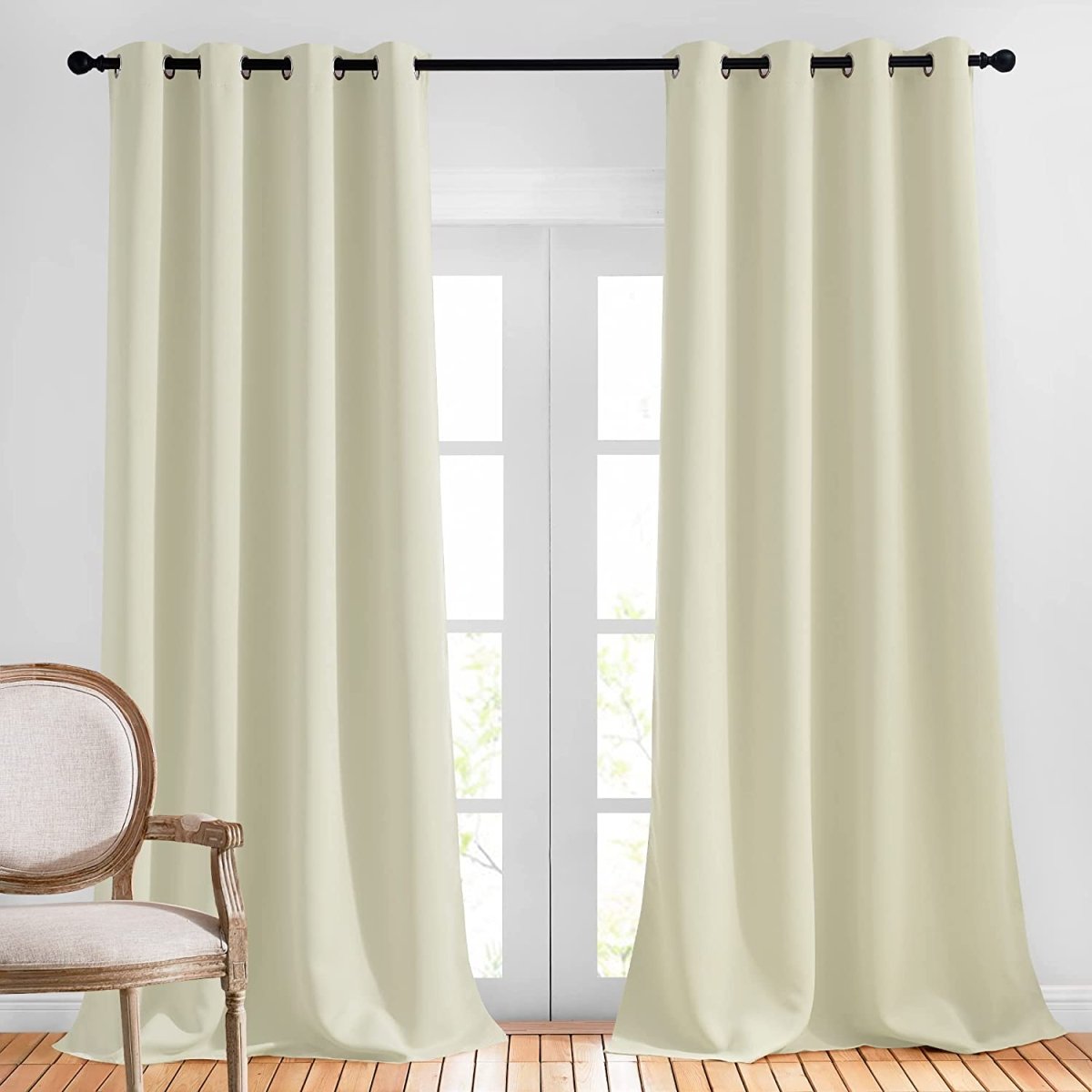 Light Blocking Curtain Room Darkening Drapes 52" W x 120" L - Anna's Linens