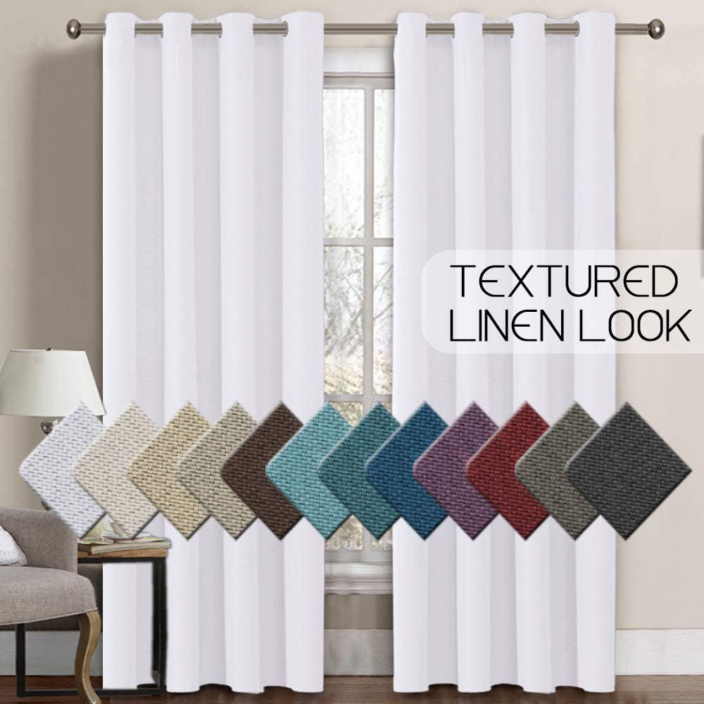 Linen Room Darkening Light Blocking Thermal Insulated Heavy Weight Textured Rich Curtain Panel - Anna's Linens
