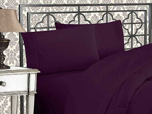 Luxurious 1500 Thread Embroidered Softest Premium 4 pcs Bed Sheets Wrinkle Fade Resistant - Anna's Linens