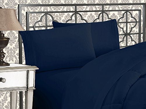 Luxurious 1500 Thread Embroidered Softest Premium 4 pcs Bed Sheets Wrinkle Fade Resistant - Anna's Linens