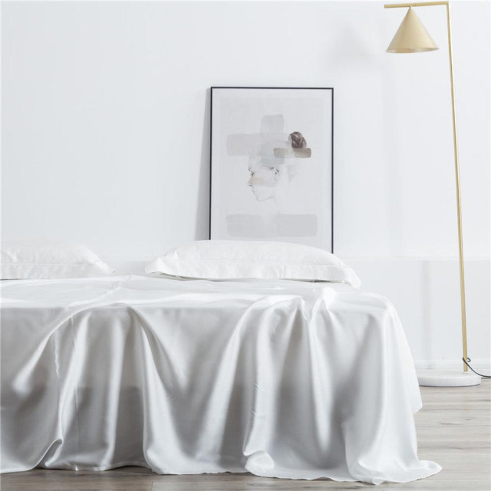 Luxury 100% Silk 25 Momme Silk Beauty Healthy Skin Flat Bed Sheet - Anna's Linens