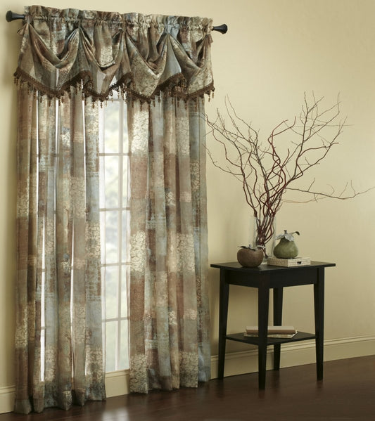 Madagascar Sheer 2 Panels Drapes 84 Inch - Anna's Linens