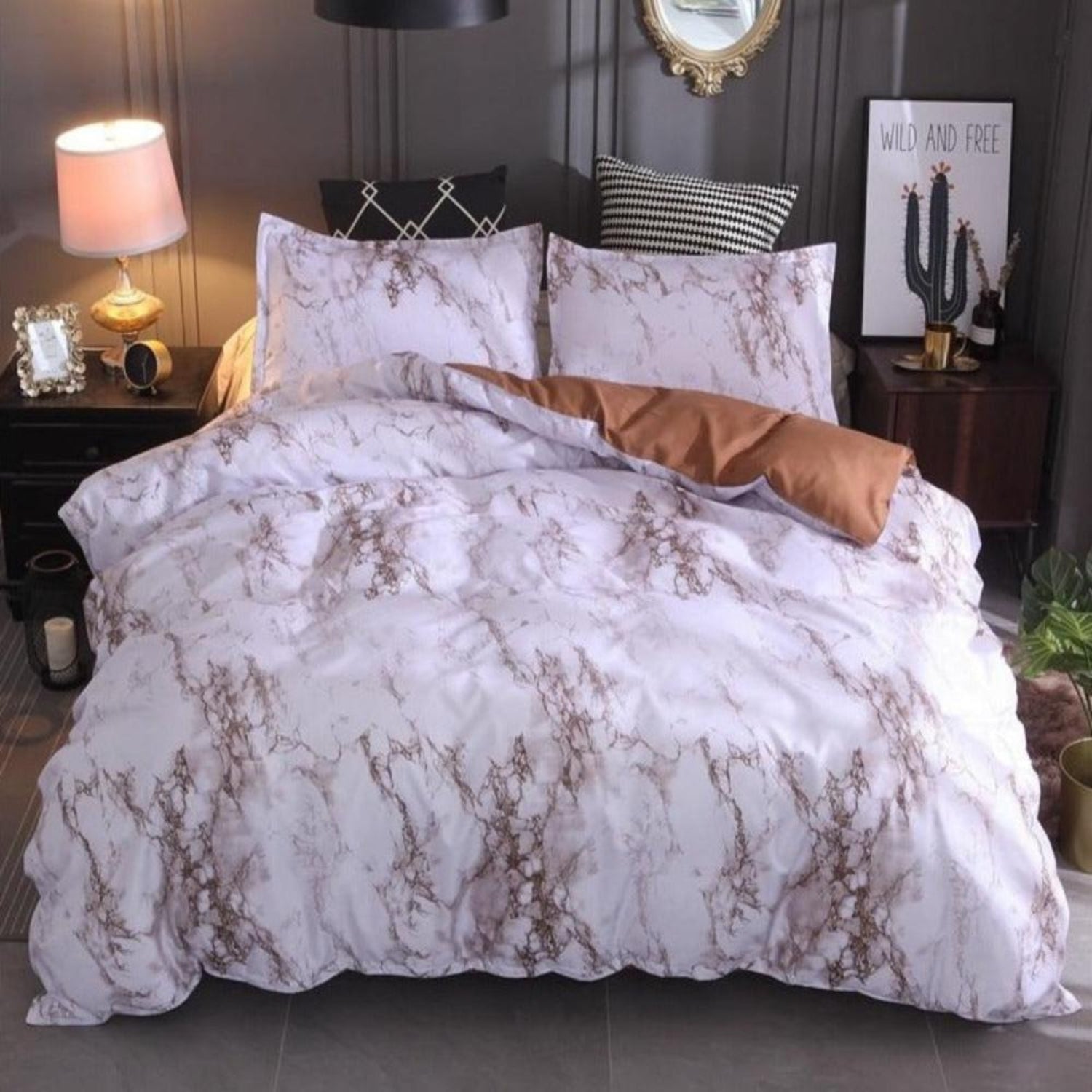 Marble Duvet Bedding Set - Anna's Linens