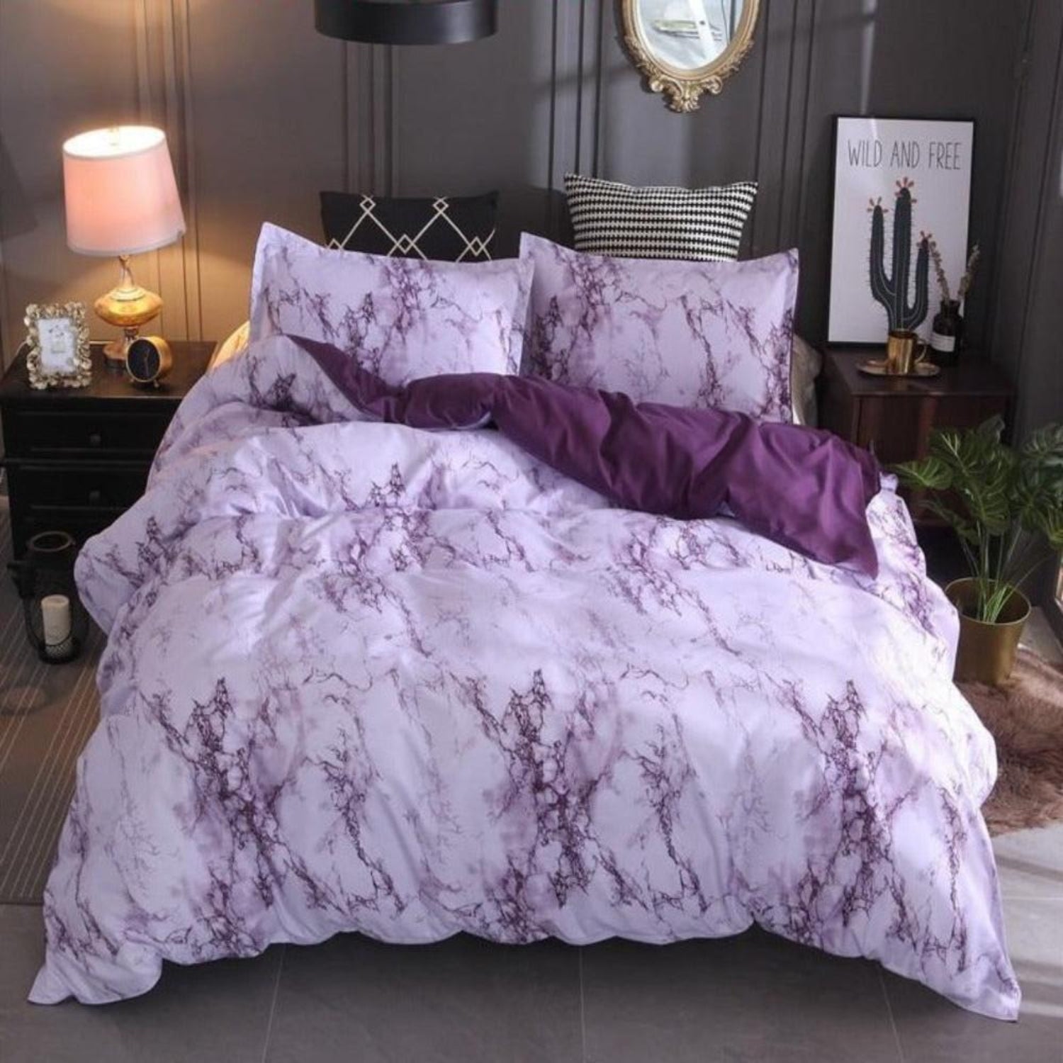Marble Duvet Bedding Set - Anna's Linens