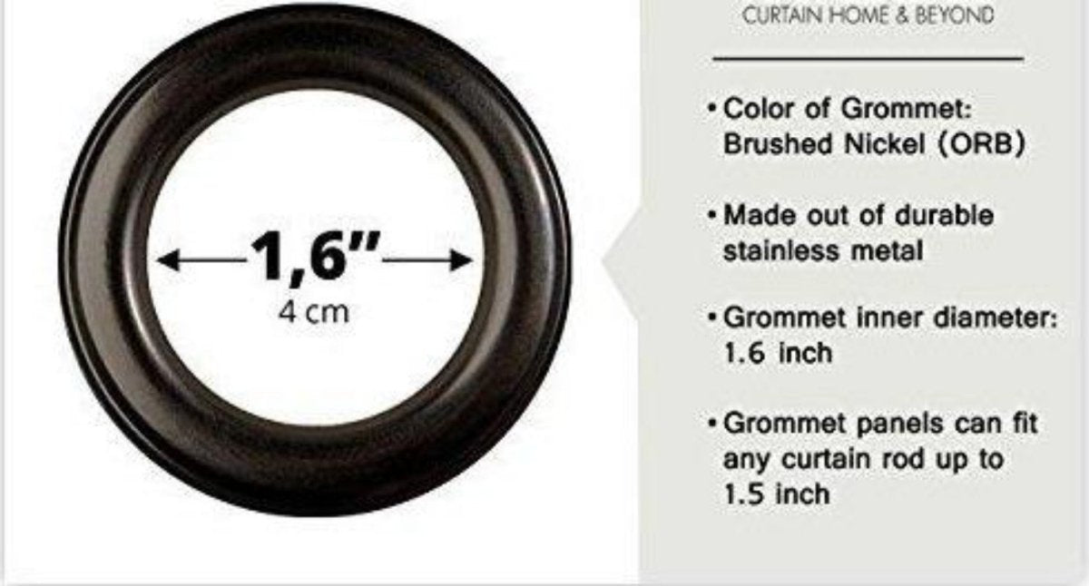 Moroccan Embroidered Semi Sheer Curtains Linen Grommet Curtain Set 52 x 95 In - Anna's Linens