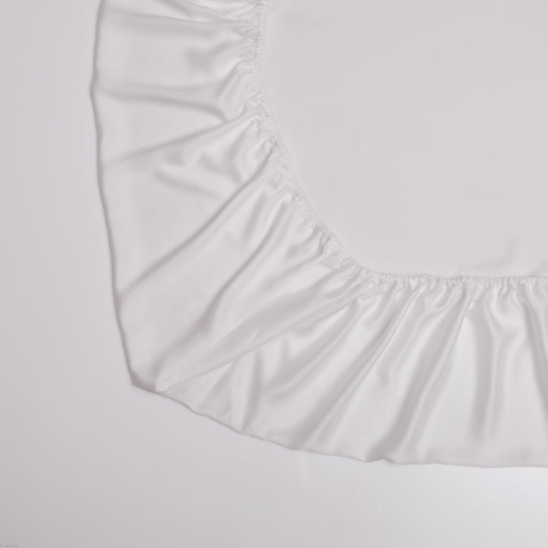 Mulberry Silk Fitted Sheet Pillowcases Set - Anna's Linens