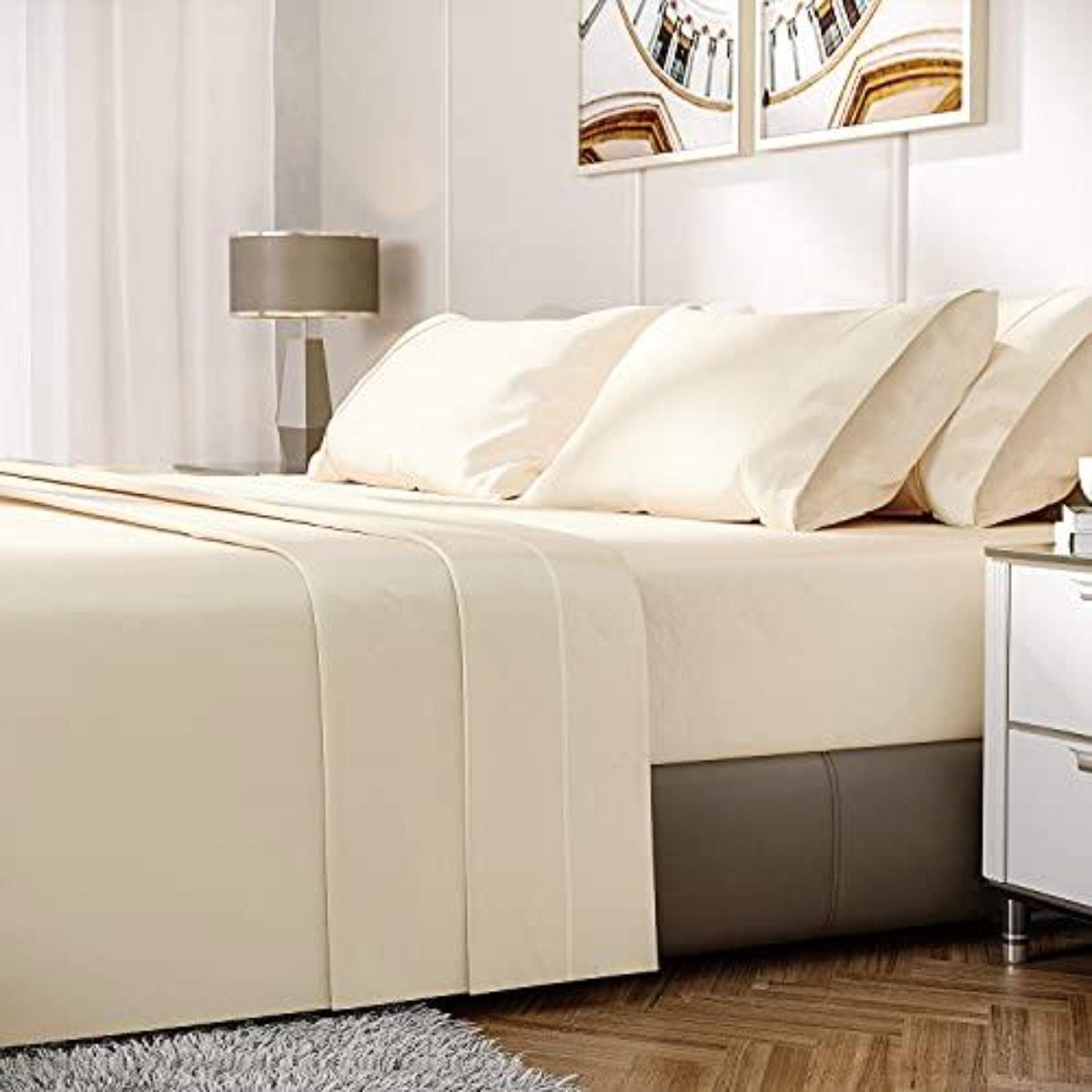 Premium Extra Soft 1800 Thread Deep Pockets Hypoallergenic Wrinkle Fade Cooling Bedding Sheets - Anna's Linens