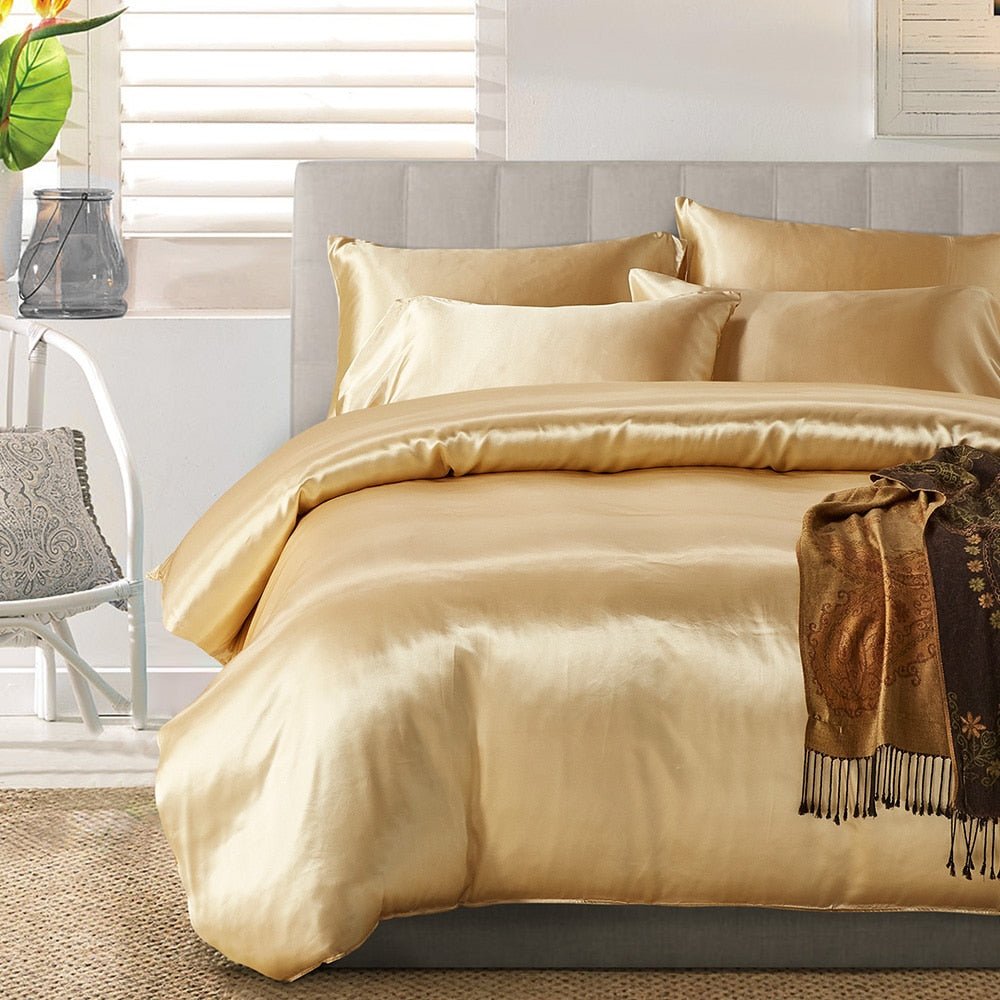 Satin Bedding Set Luxury Style Duvet Cover - Anna's Linens
