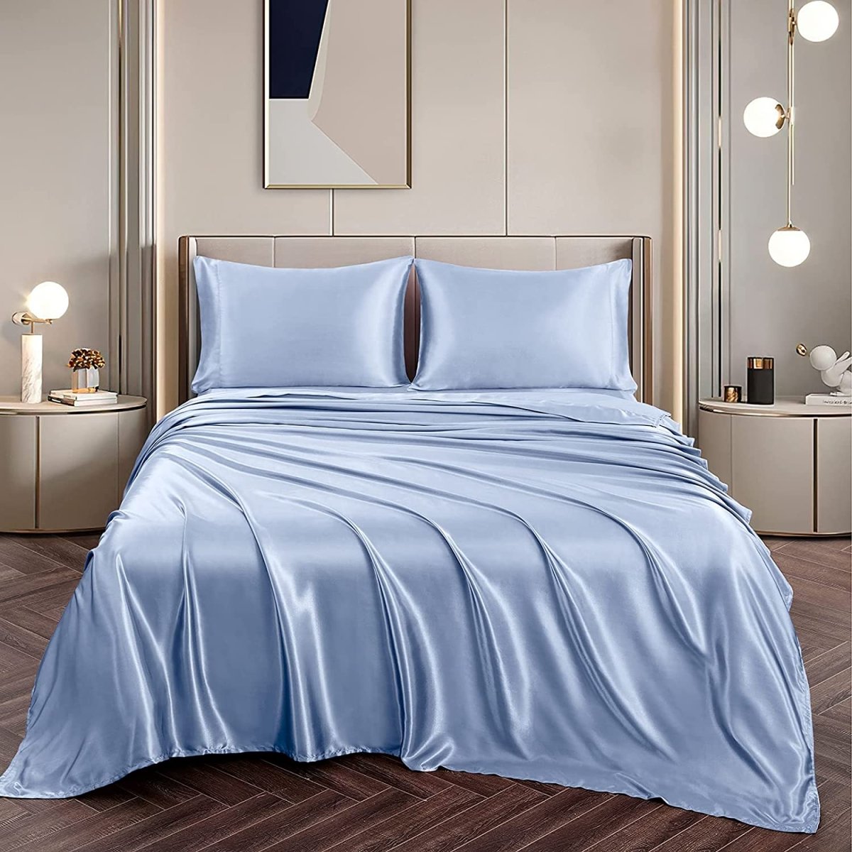 Satin Silky Soft 4 pcs Bed Sheets Set - Anna's Linens