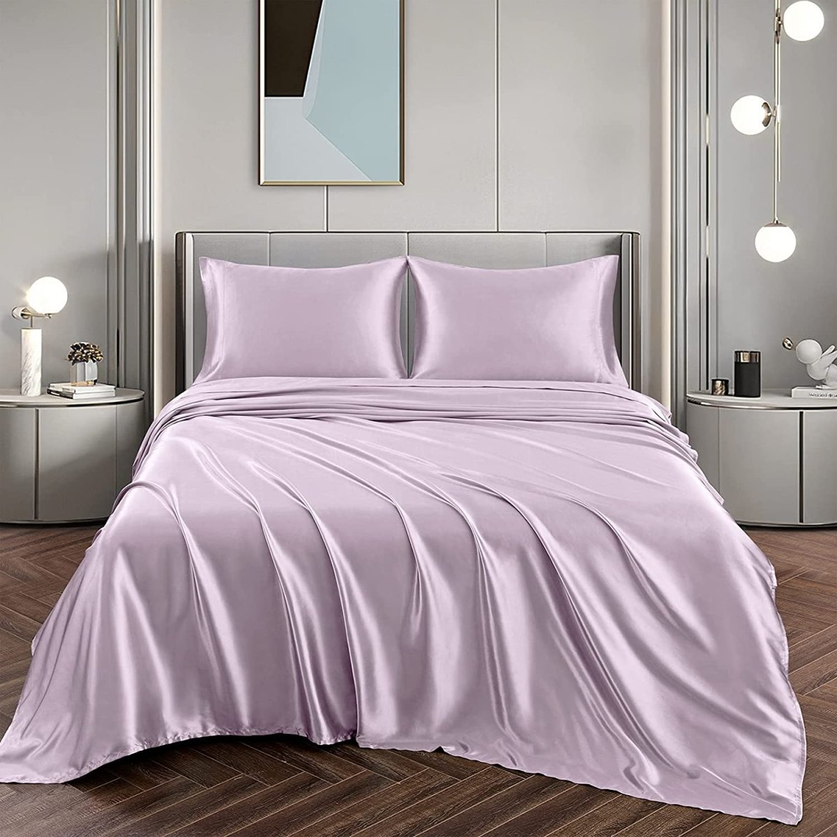 Satin Silky Soft 4 pcs Bed Sheets Set - Anna's Linens