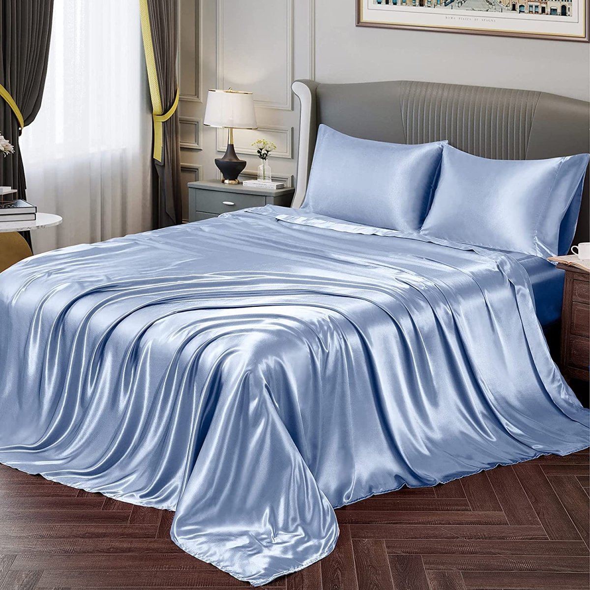Satin Silky Soft 4 pcs Bed Sheets Set - Anna's Linens