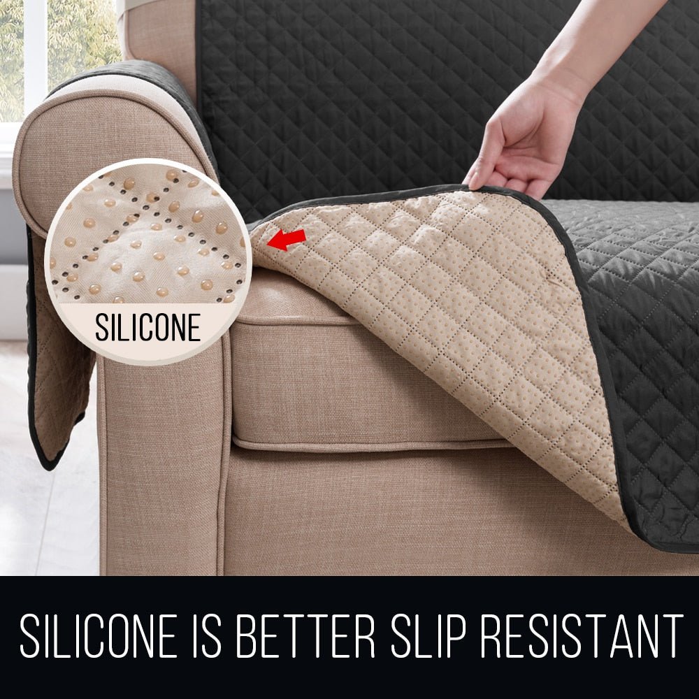 Sectional Sofa Couch Cover Stretch Elastic Recliner Sofa Cover Water Resistance Anti Slip - Anna's Linens