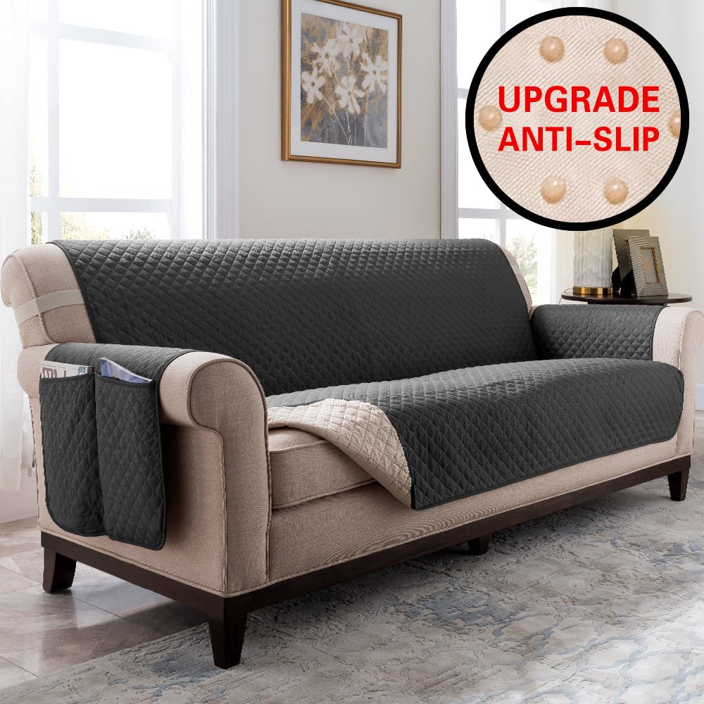 Sectional Sofa Couch Cover Stretch Elastic Recliner Sofa Cover Water Resistance Anti Slip - Anna's Linens