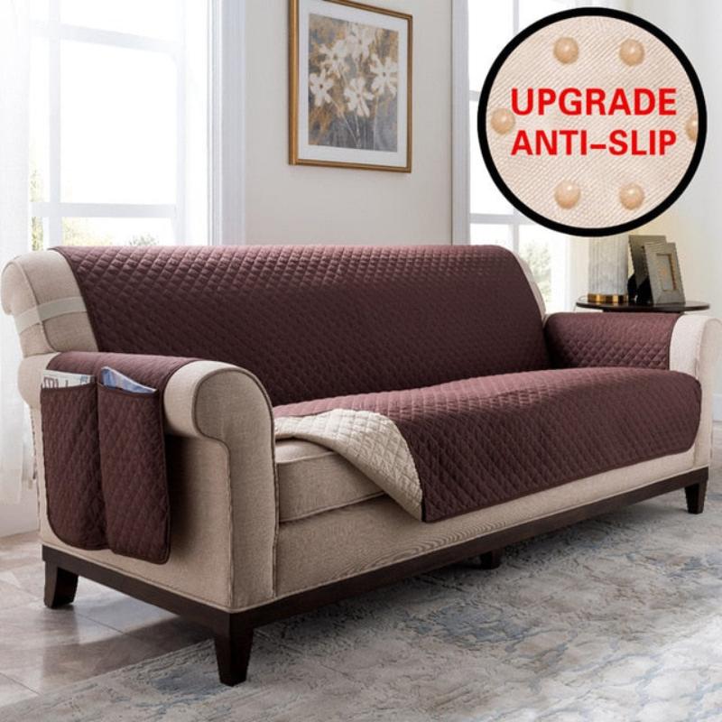Sectional Sofa Couch Cover Stretch Elastic Recliner Sofa Cover Water Resistance Anti Slip - Anna's Linens