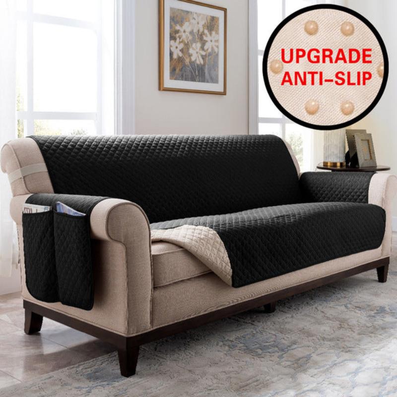 Sectional Sofa Couch Cover Stretch Elastic Recliner Sofa Cover Water Resistance Anti Slip - Anna's Linens