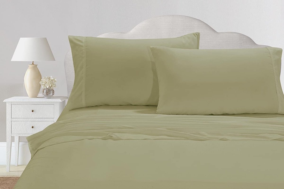 Set of 2 Silky Soft Polyester Single Flat Sheet - Anna's Linens