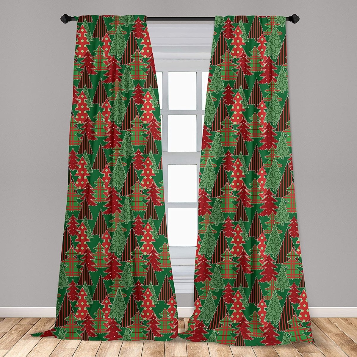 Set of 2 Window Curtains Lightweight Rod Pocket Panels - Anna's Linens