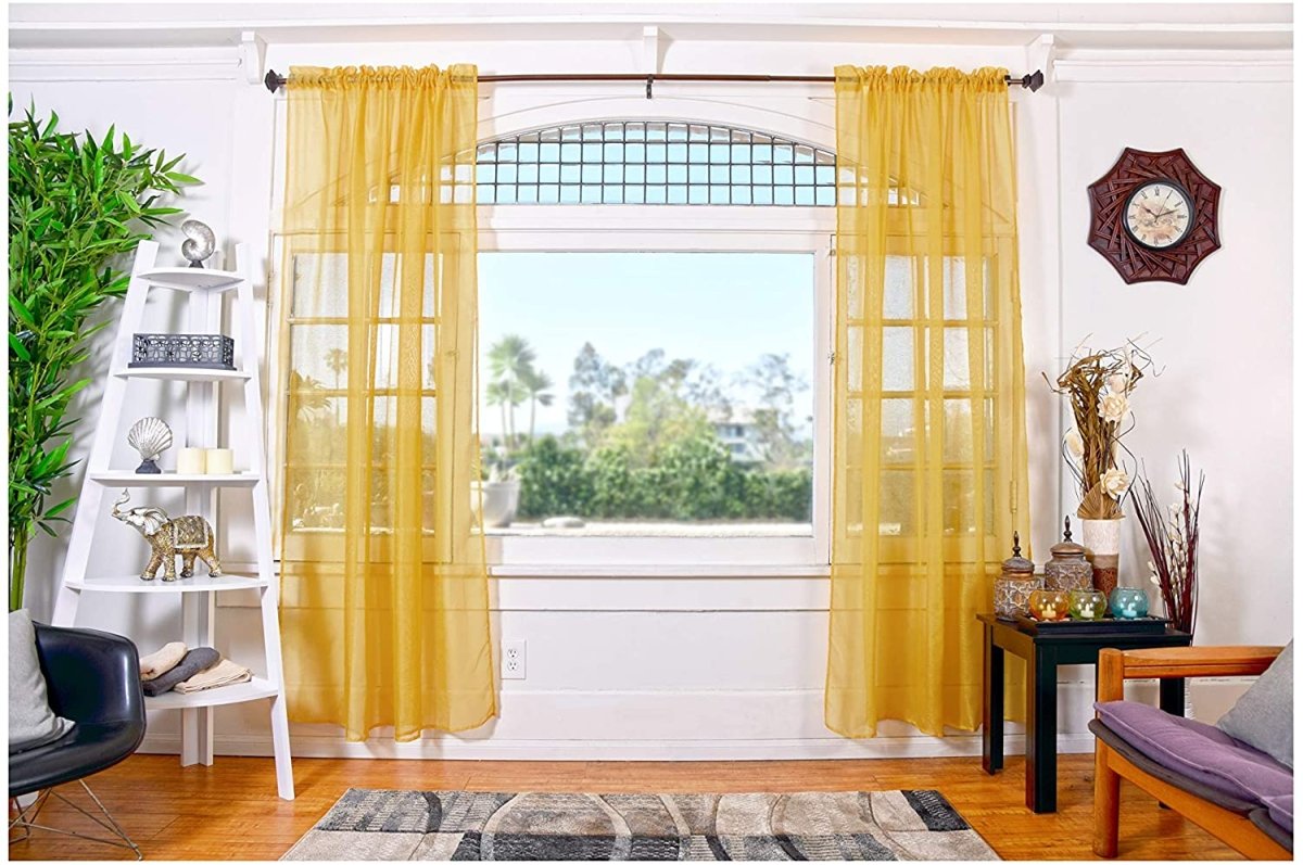 Sheer Curtains. 2 Panels set. - Anna's Linens
