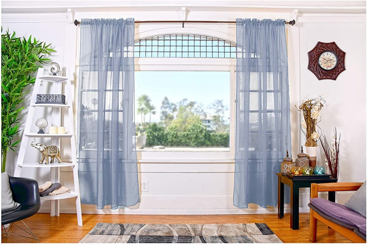 Sheer Curtains. 2 Panels set. - Anna's Linens