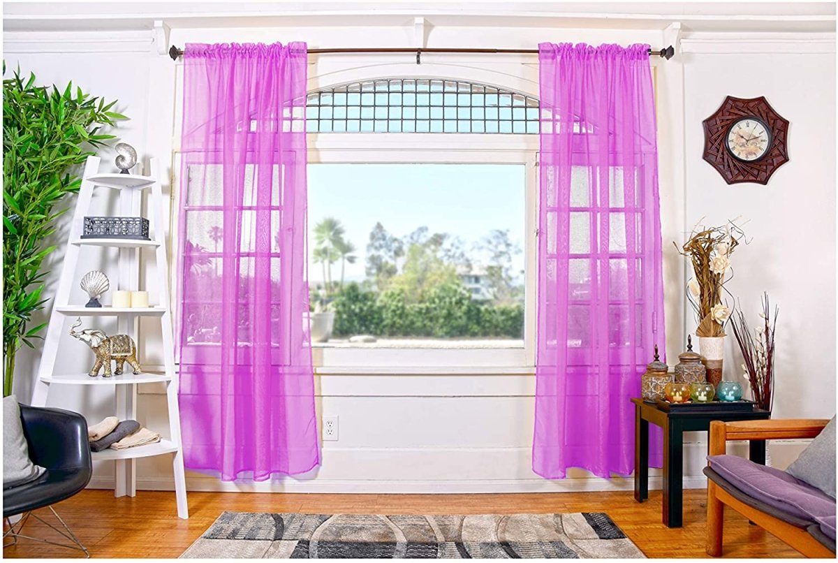 Sheer Curtains. 2 Panels set. - Anna's Linens