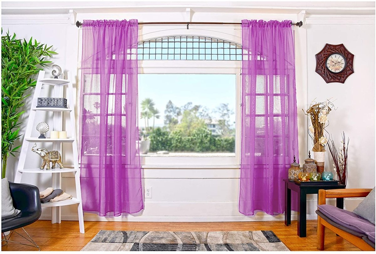 Sheer Curtains. 2 Panels set. - Anna's Linens